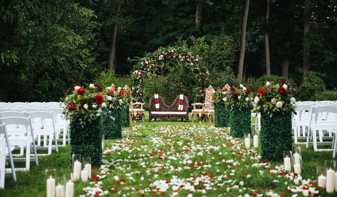 ślub w ogrodzie